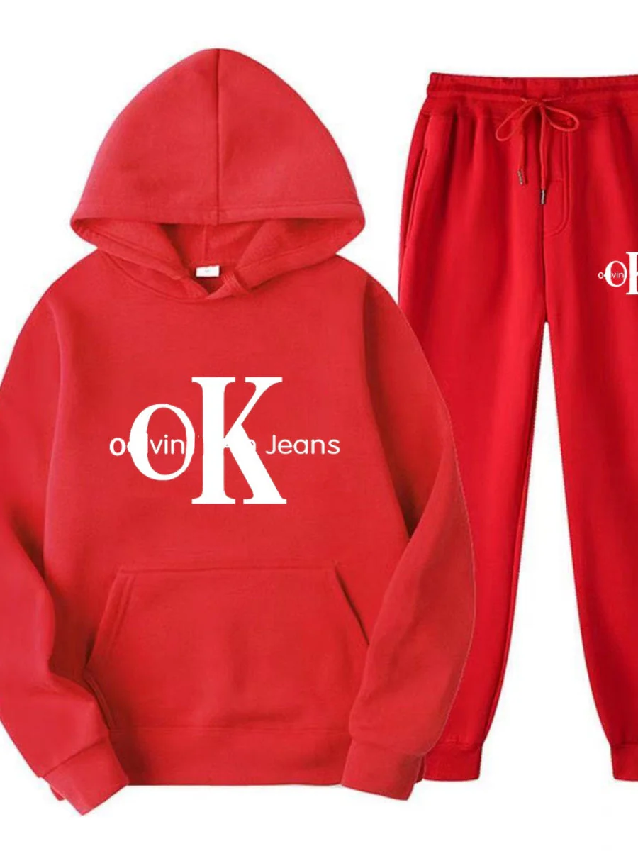 Sports Printed Hoodies Sweatpants 2-piece Sets - Image 10