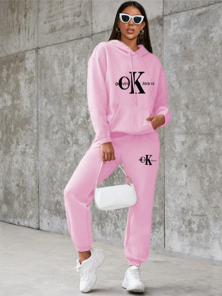 Sports Printed Hoodies Sweatpants 2-piece Sets - Image 7