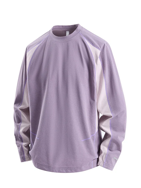Quick-drying Sunscreen Loose-fit Color-blocked T-shirts - Image 11