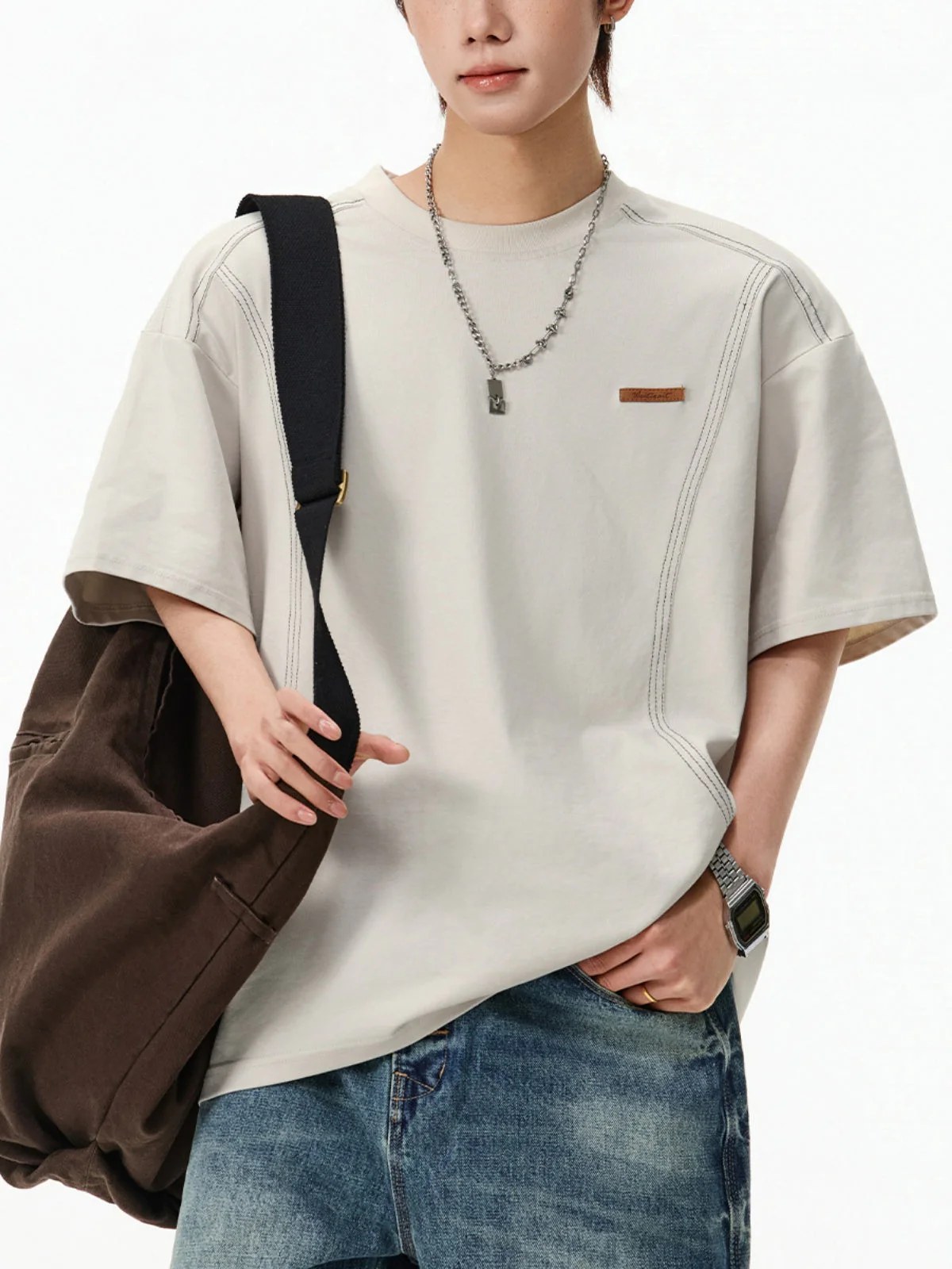 Color-blocked Segmentation T-shirts - Image 2