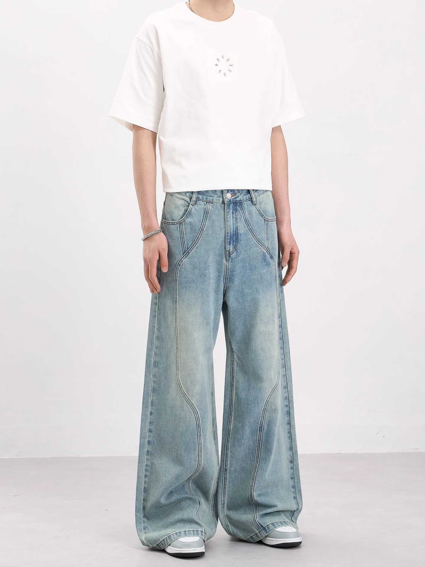 Deconstruction Type A Loose-fit Straight-fit Jeans - Image 3