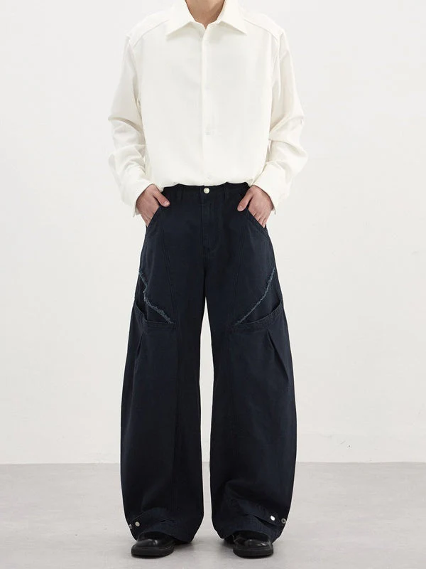 Baggy Profile Scimitar Cargo Trousers - Image 4