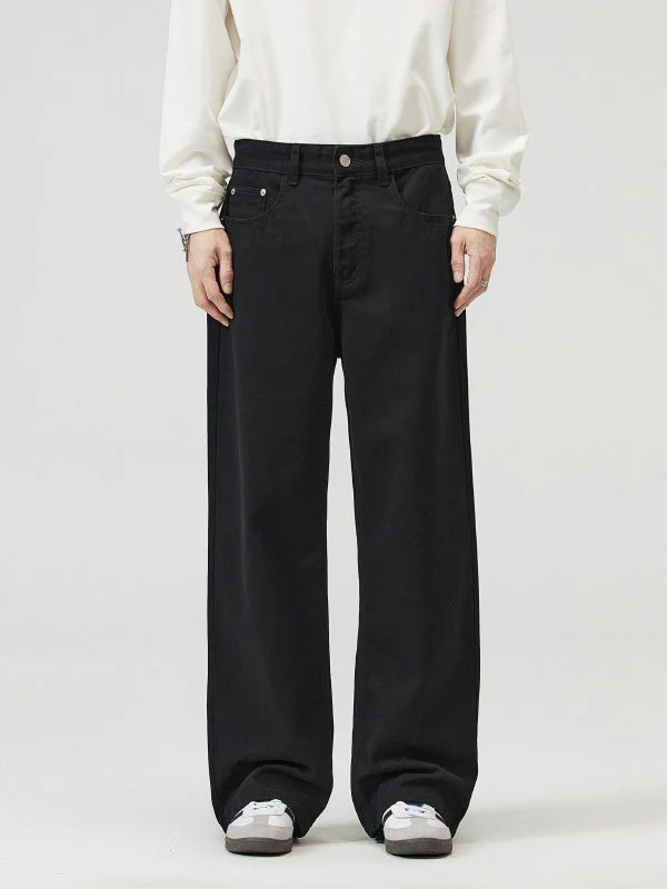 Vintage Simple Straight-fit Pants - Image 6