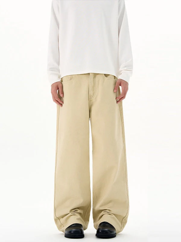 Vintage Simple Straight-fit Pants - Image 8