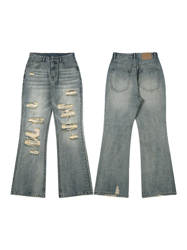 Hiphop Distressed Heavy Industry Hole Jeans - Image 5