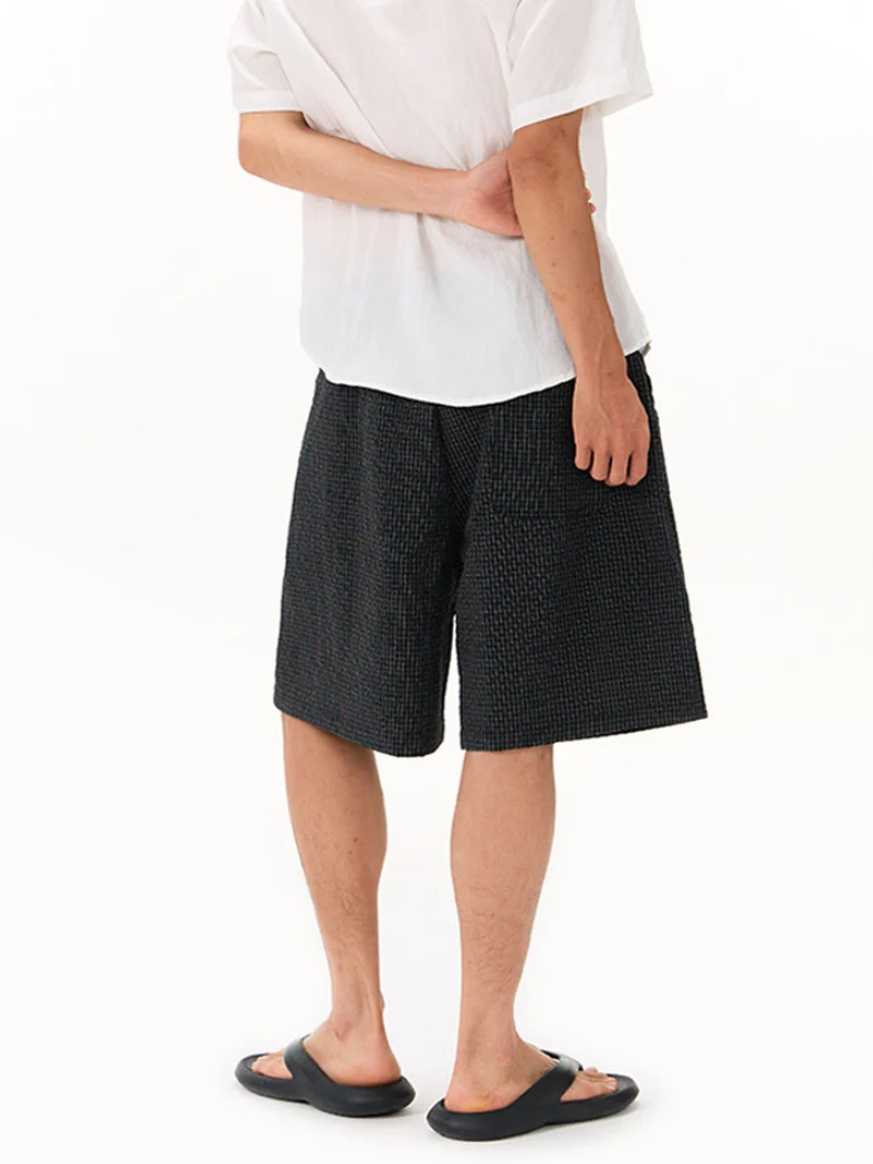 Plaid Loose-fit Five Points Shorts - Image 3