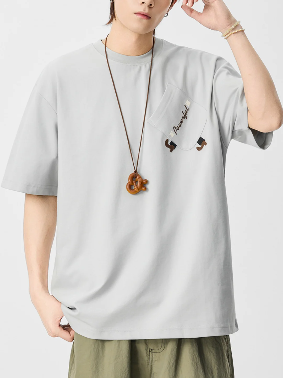 Embroidery Loose-fit T-shirts - Image 2