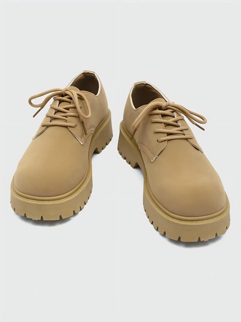 Suede Platform Derby Work Shoes - Image 5