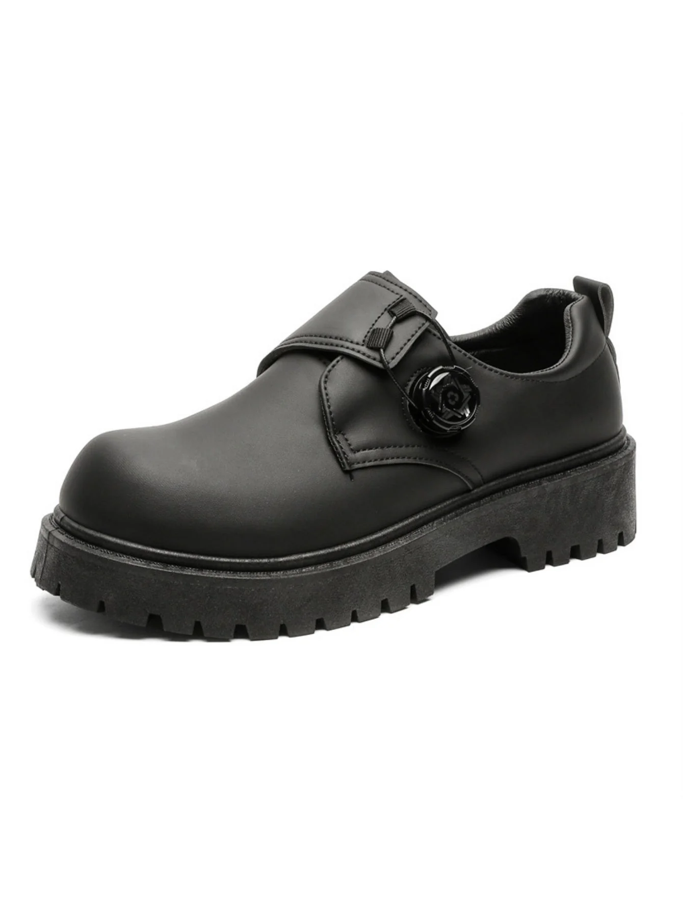 Big-head Retro Platform Derby Shoes - Image 9