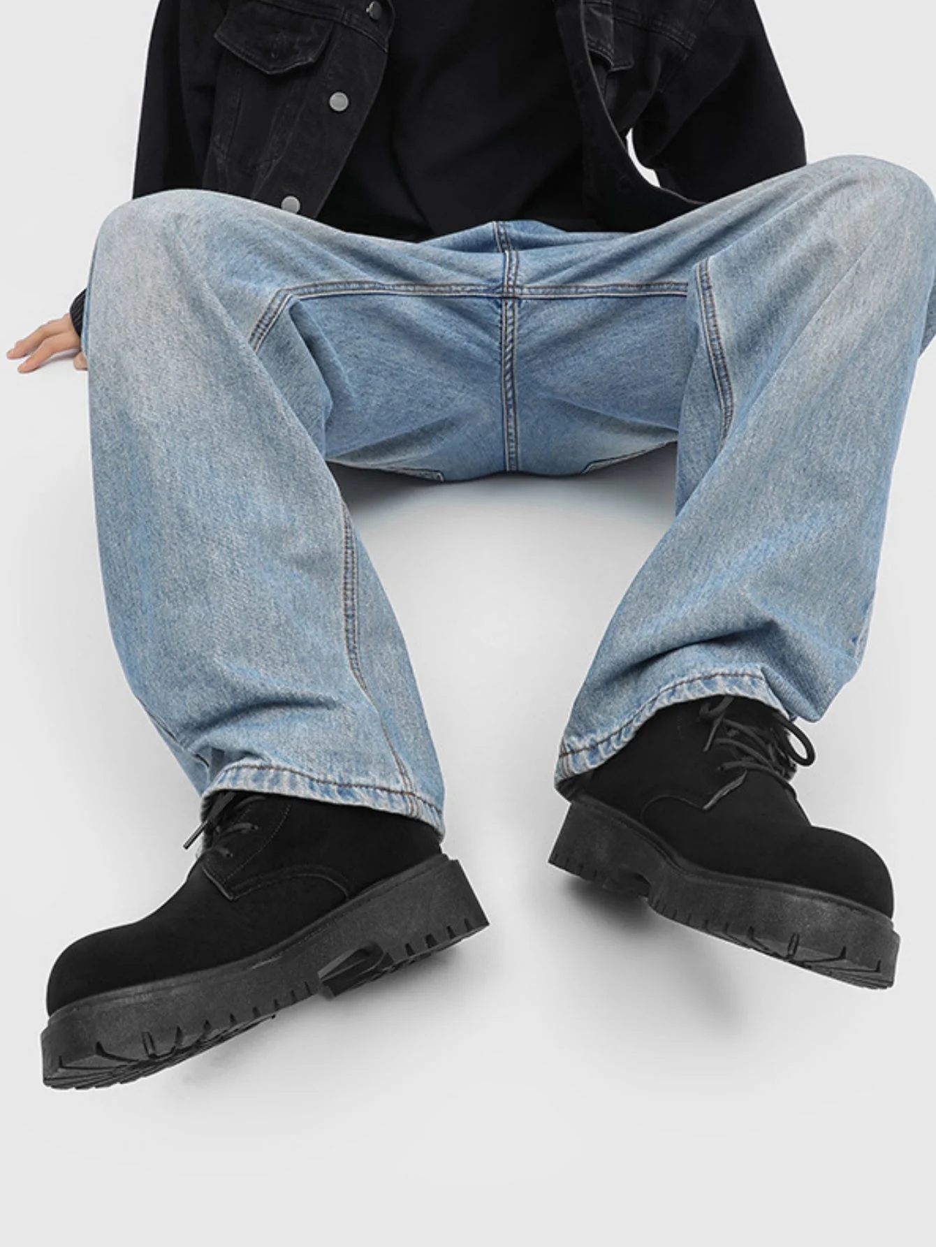 Retro Suede Oversized Martin Boots - Image 11