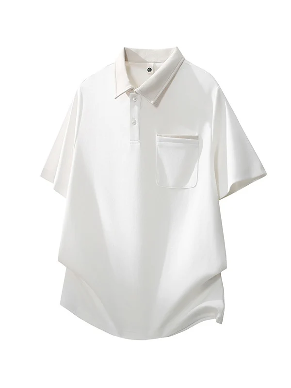 Color-blocked Leisure Polo Shirt - Image 6