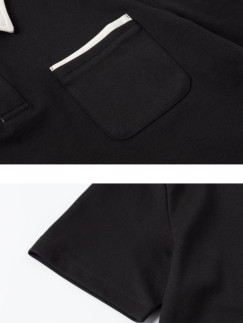 Color-blocked Leisure Polo Shirt - Image 9