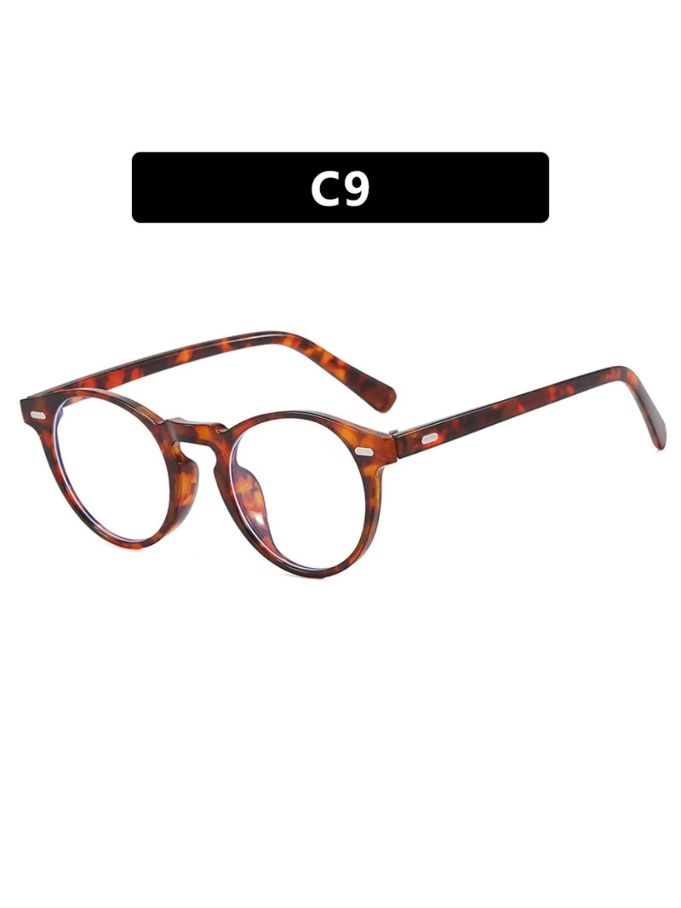 Round Frame Retro Minimalist Style Sunglasses - Image 21