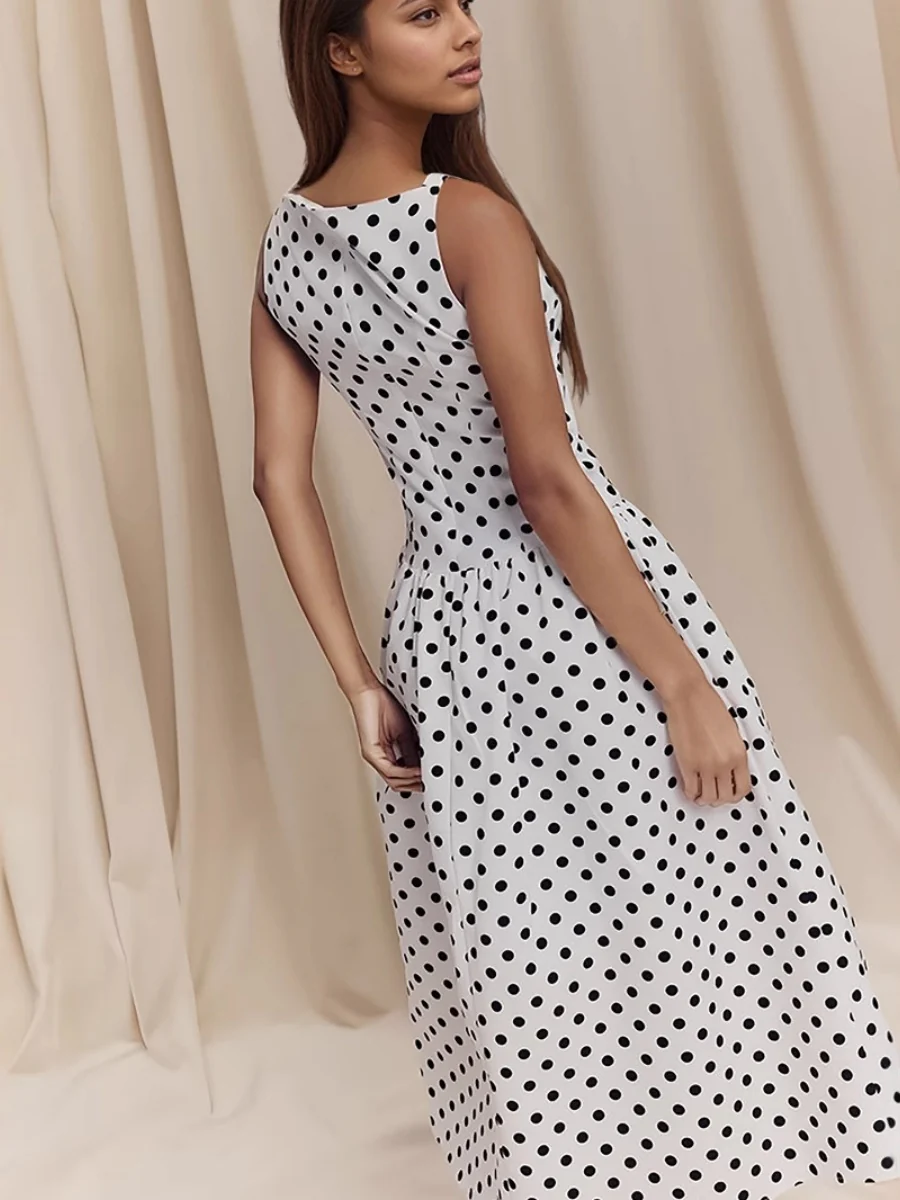 Sleeveless Polka Dots Dot Grace Maxi Dresses - Image 2