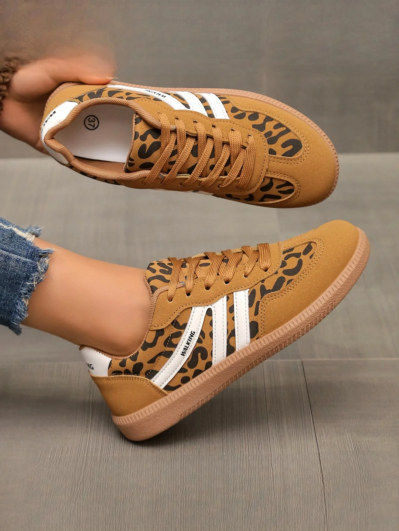 Retro Color-blocked German Training Shoes And Sneakers - Image 4