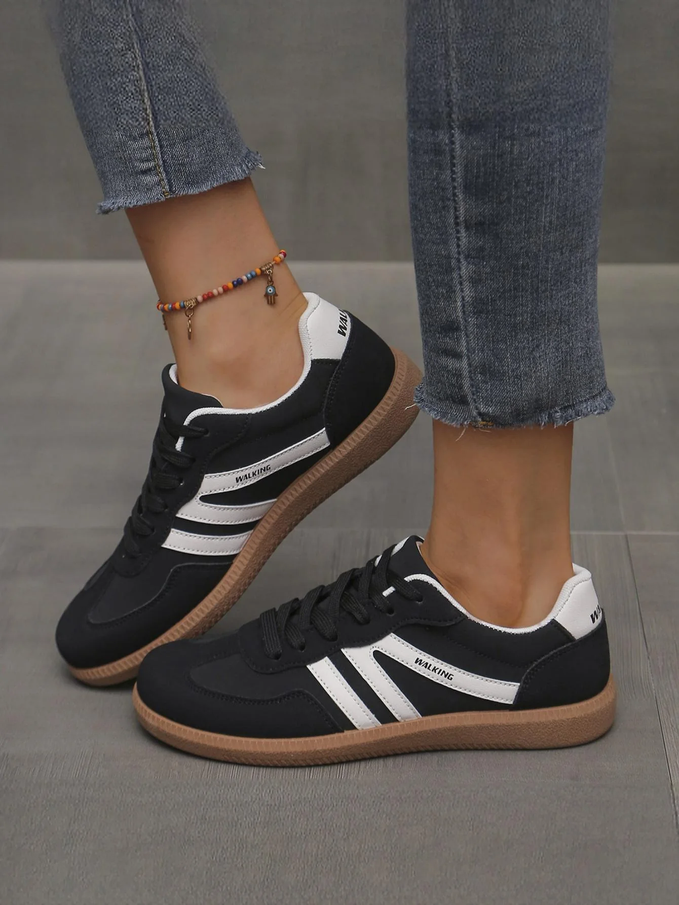 Retro Color-blocked German Training Shoes And Sneakers - Image 7