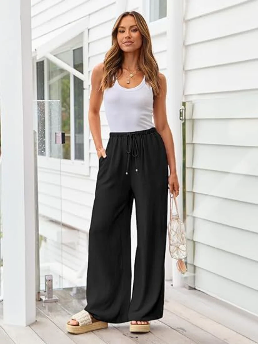 Blended Bandage Loose-fit Pocket Pants - Image 12