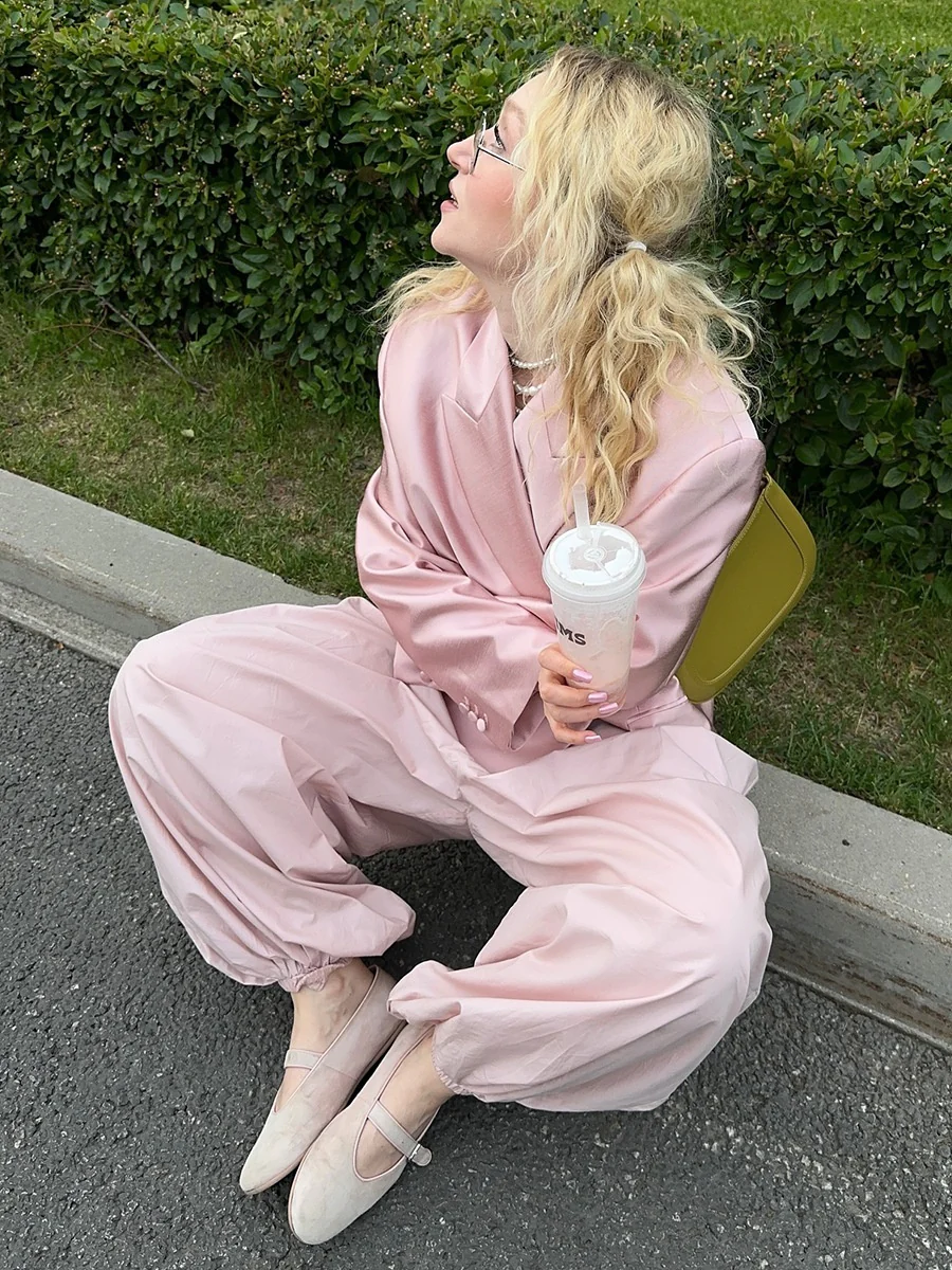 Pure Cotton Lantern Pants Color Loose-fit Comfort Pants - Image 18