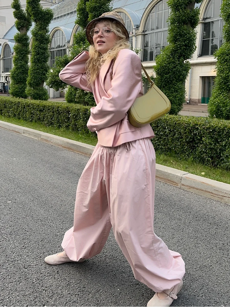 Pure Cotton Lantern Pants Color Loose-fit Comfort Pants - Image 19