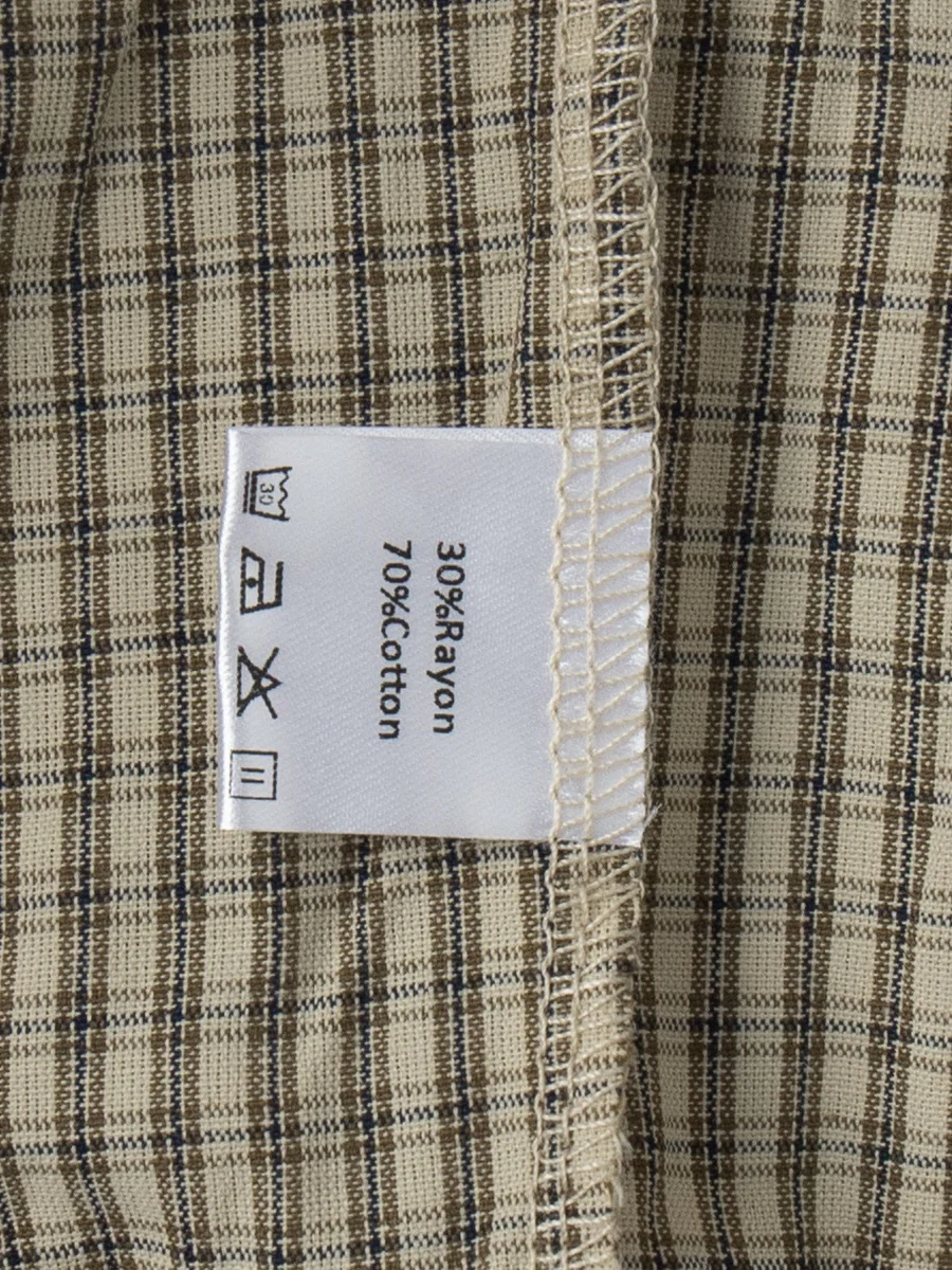 Cotton Blend Lantern Pants Plaid Breathable Leisure Pants - Image 11