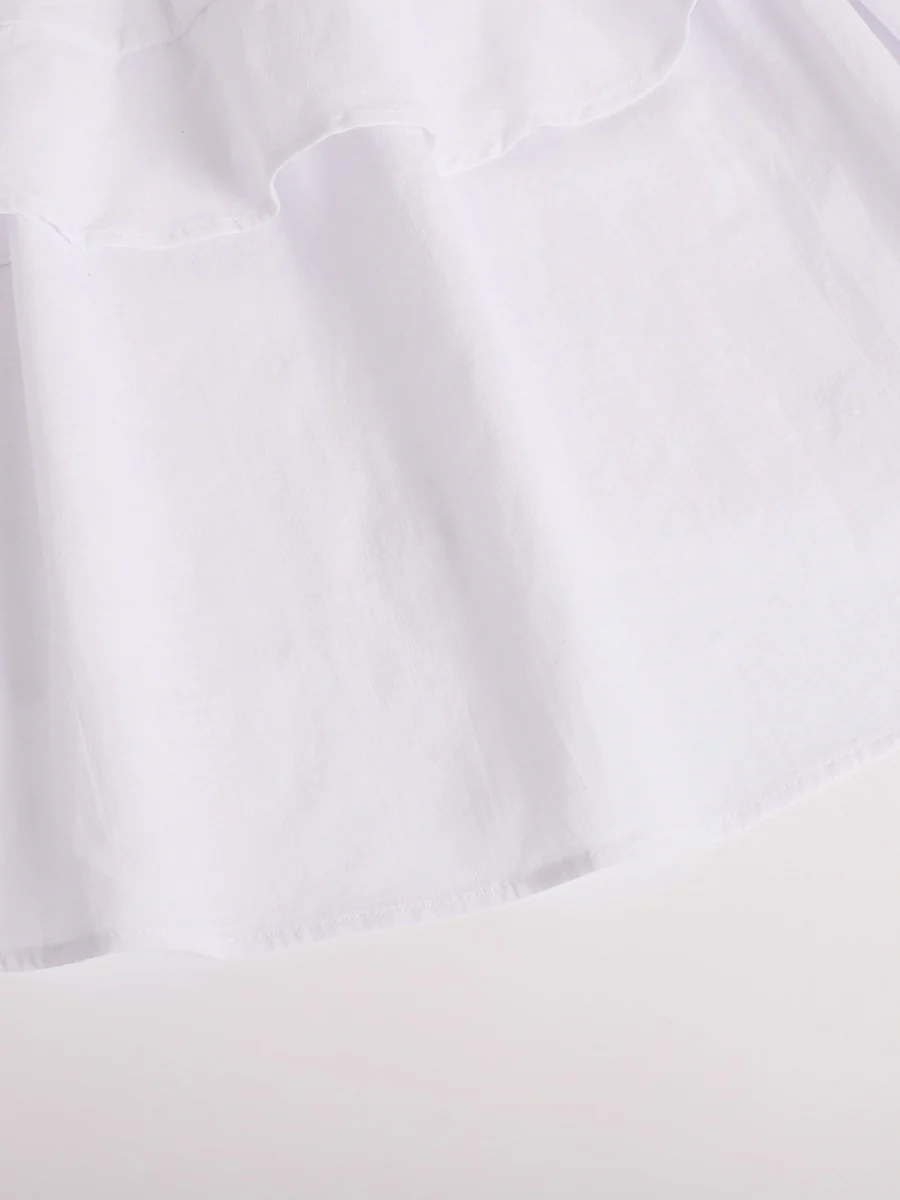 Pure Cotton Cake Skirt Backless Camisoles Beach Cover-up Mini&Short Dresses - Image 24