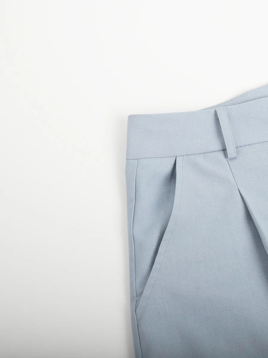 Flax Commuter Vest Loose Shorts Set 2-piece Sets - Image 22