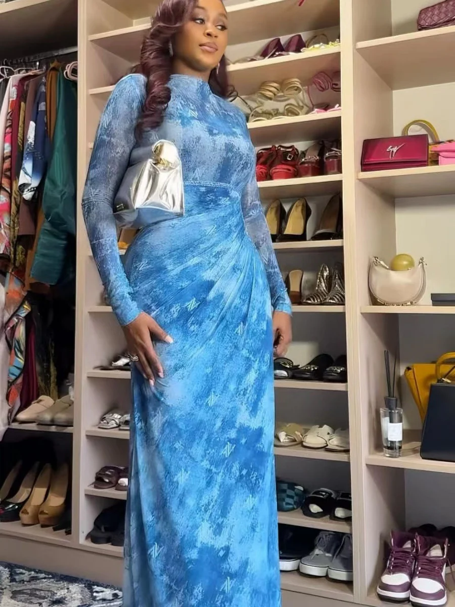 Crimp Big Swing Reunion Gauze Maxi Dresses - Image 2