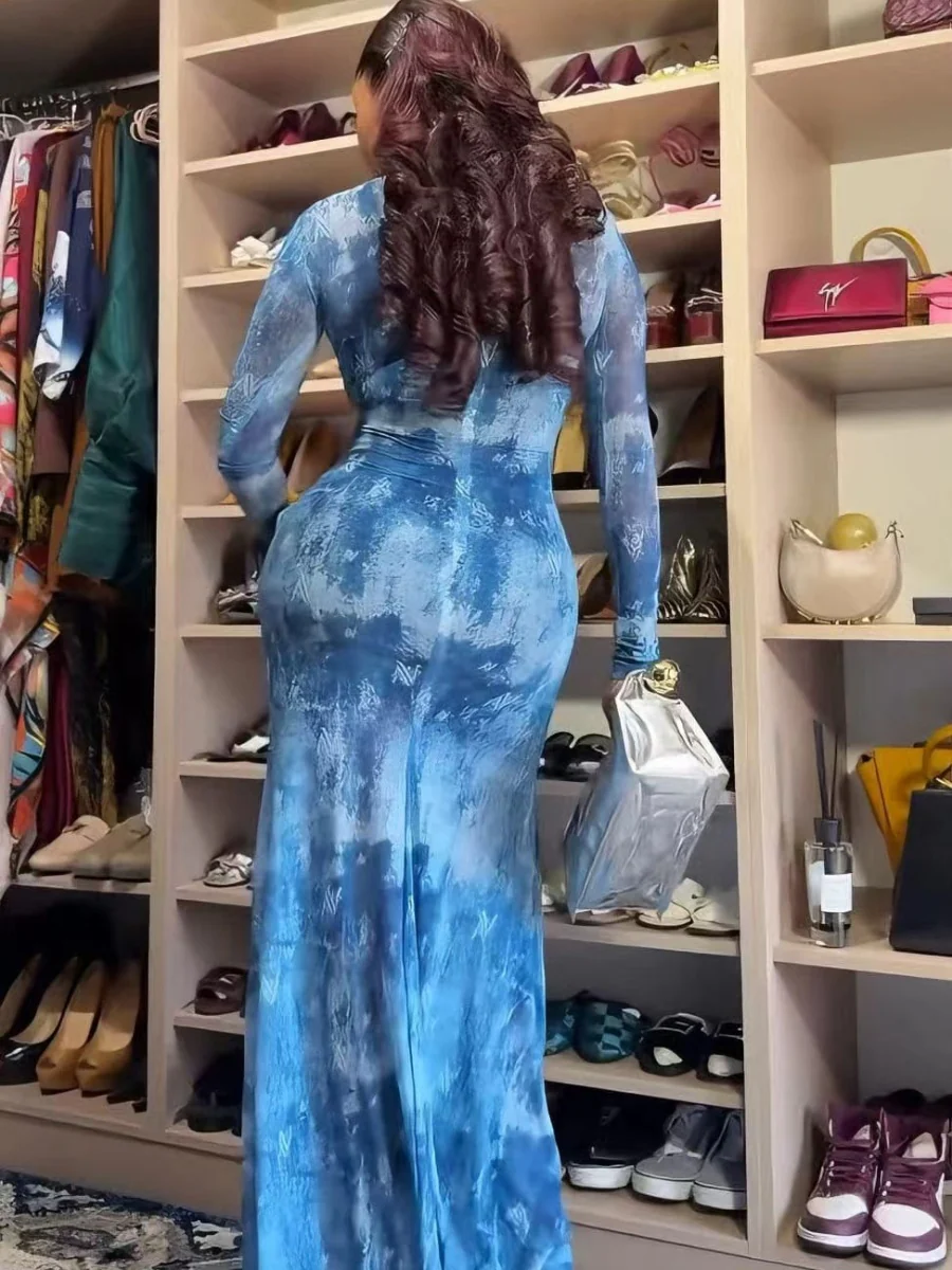 Crimp Big Swing Reunion Gauze Maxi Dresses - Image 3