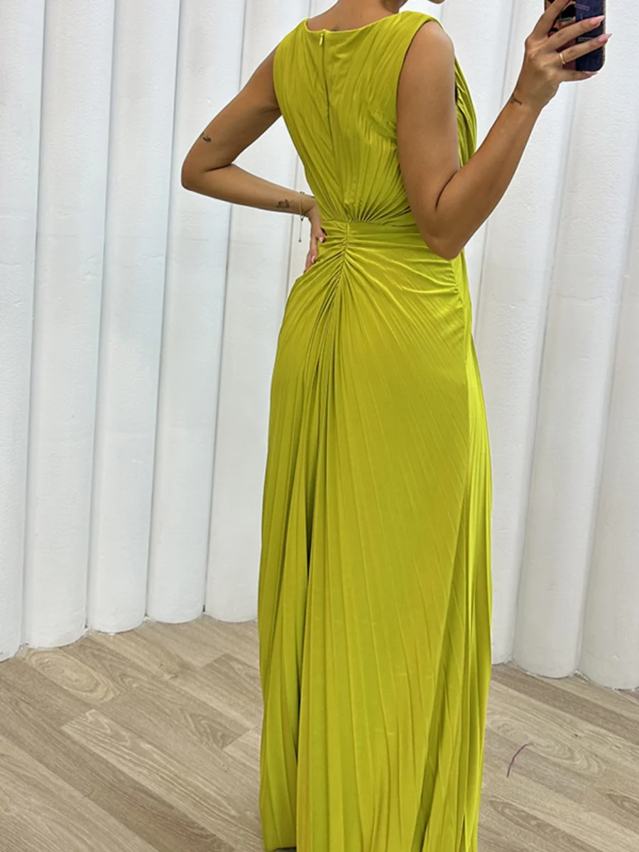 Crimp Slits Parties Maxi Dresses - Image 2