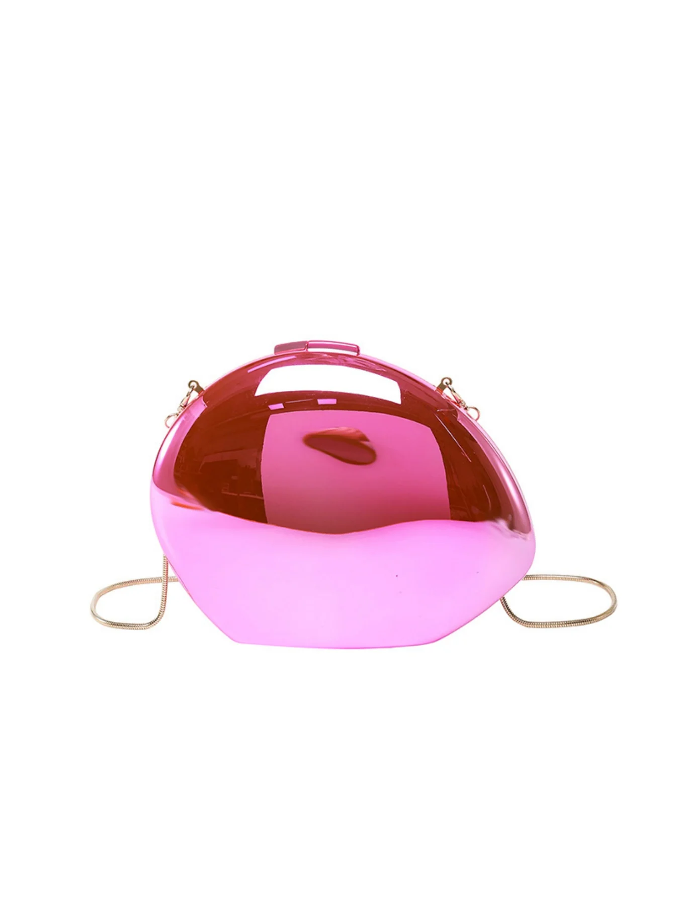 Mirrored Acrylic Evening Fashion Shoulder/Crossbody Bag - Image 6
