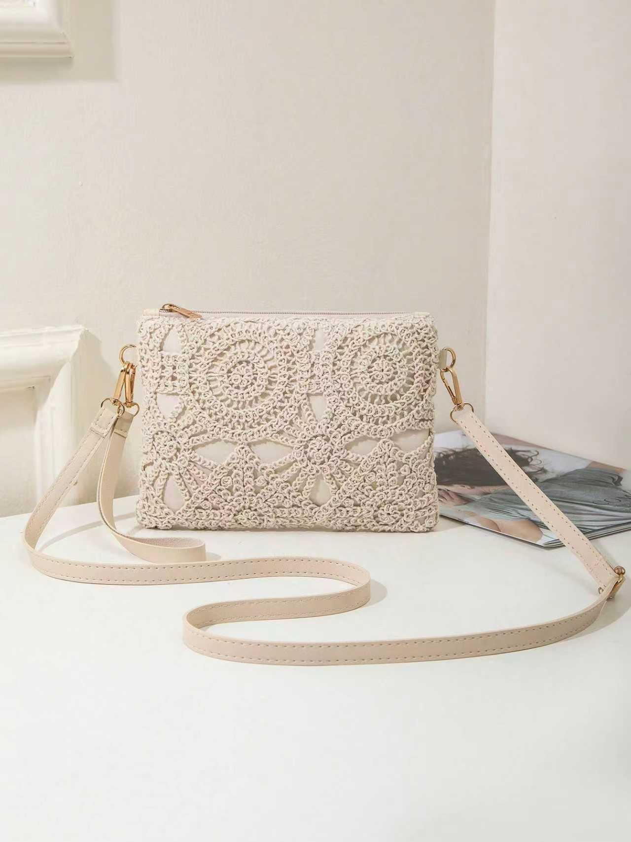 Vacation Lace Cutout Crossbody Bag - Image 6