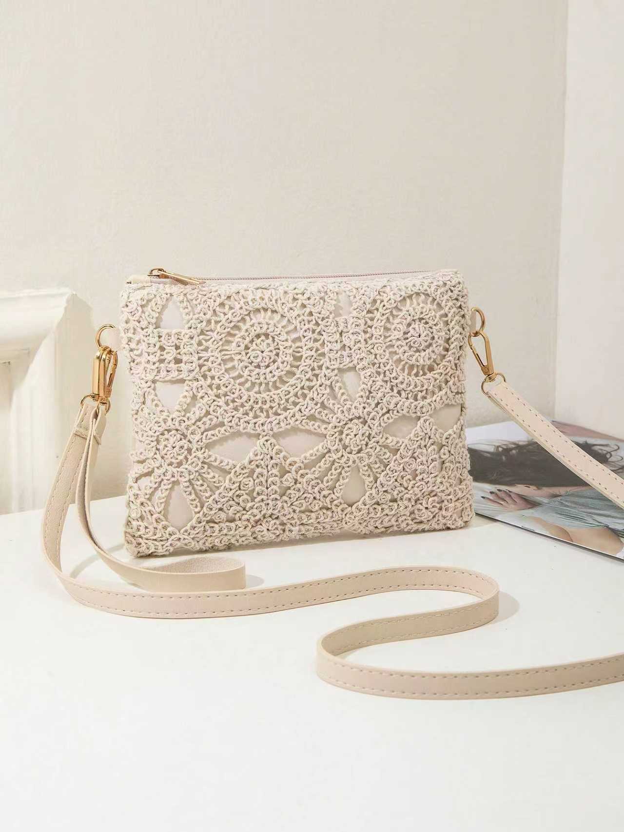 Vacation Lace Cutout Crossbody Bag - Image 8