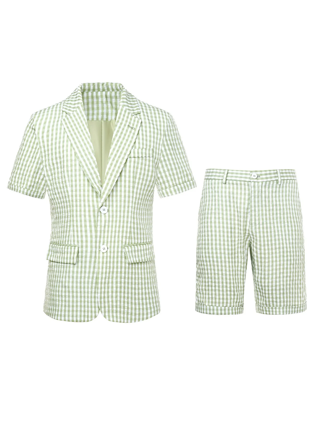 Light Business Leisure Plaid Suit Set 2-piece Sets - Image 6