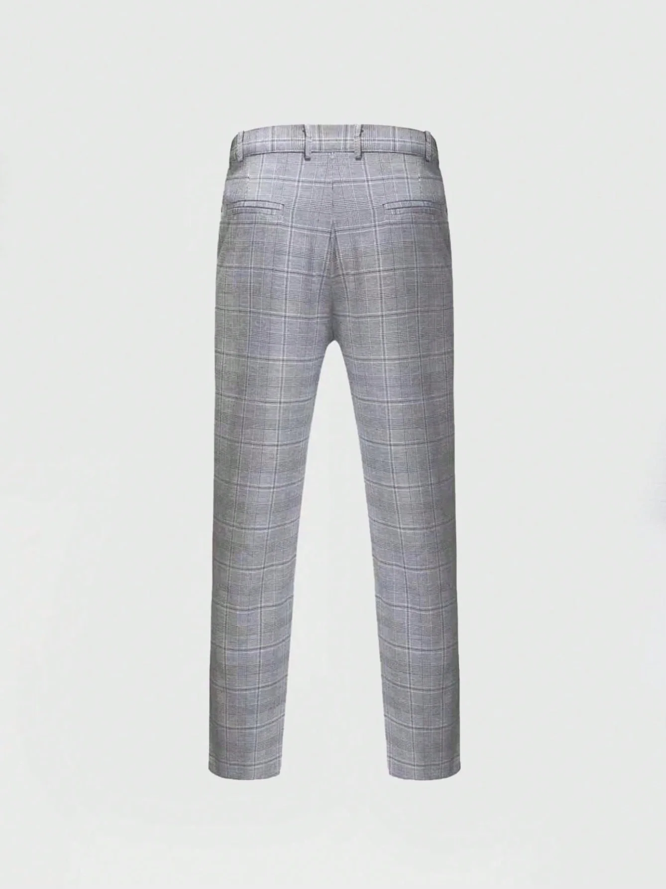 Plaid Slim-fit Business Suit 2-piece Sets Set - Image 6