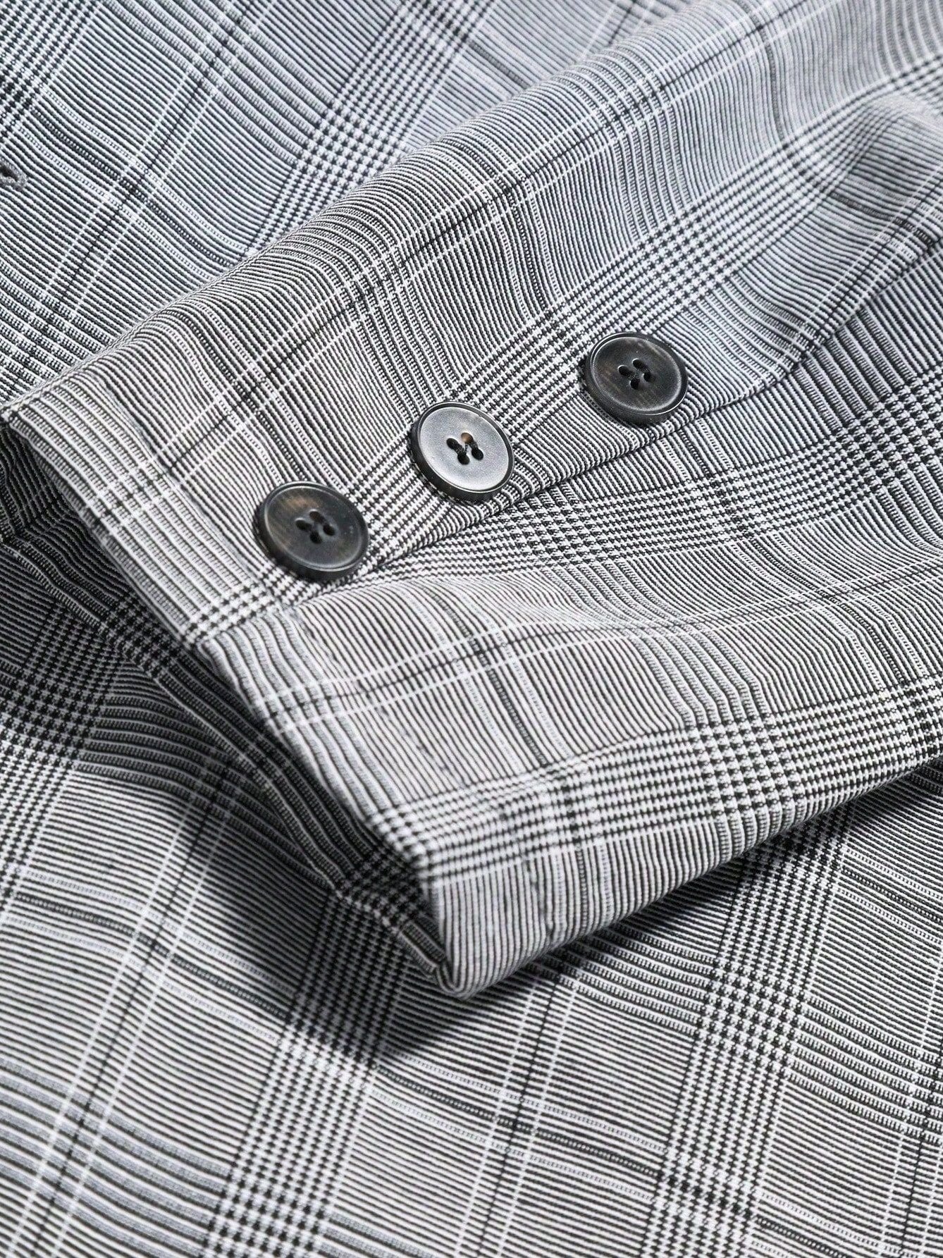 Plaid Slim-fit Business Suit 2-piece Sets Set - Image 9