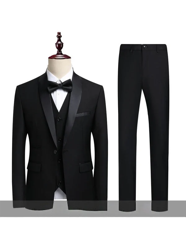 Business Leisure Suit Set 3-piece Sets - Image 9
