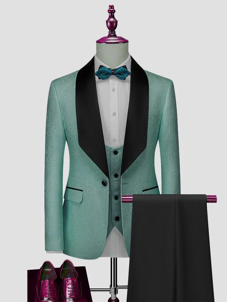 Business Leisure Suit Set 3-piece Sets - Image 6