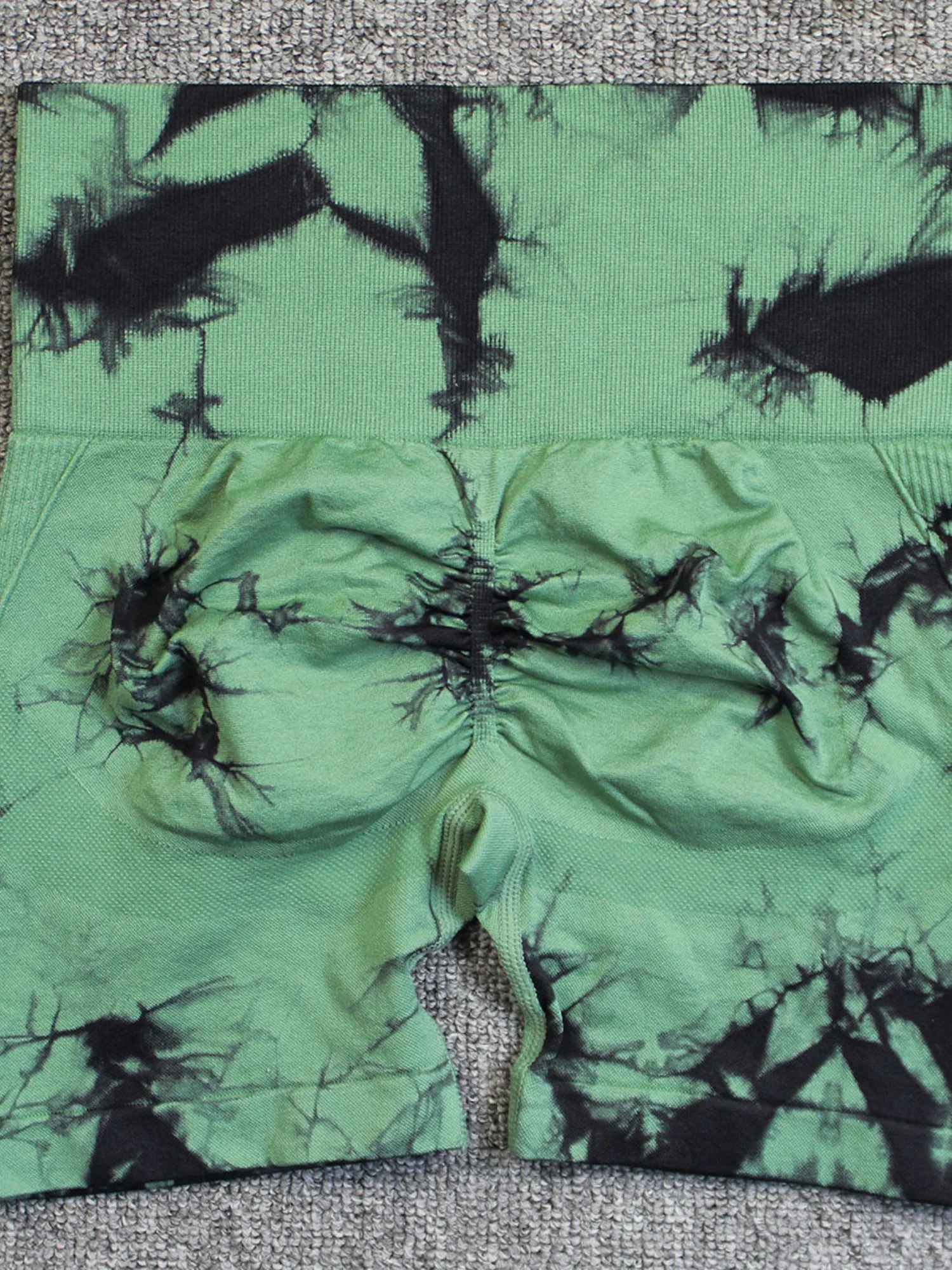 Seamless Tie-dye High-waisted, Tummy-flattening, And Butt-lifting Yoga Shorts - Image 21