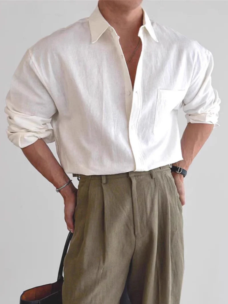 Cotton And Linen Loose-fit Sunscreen Breathable Shirts - Image 2