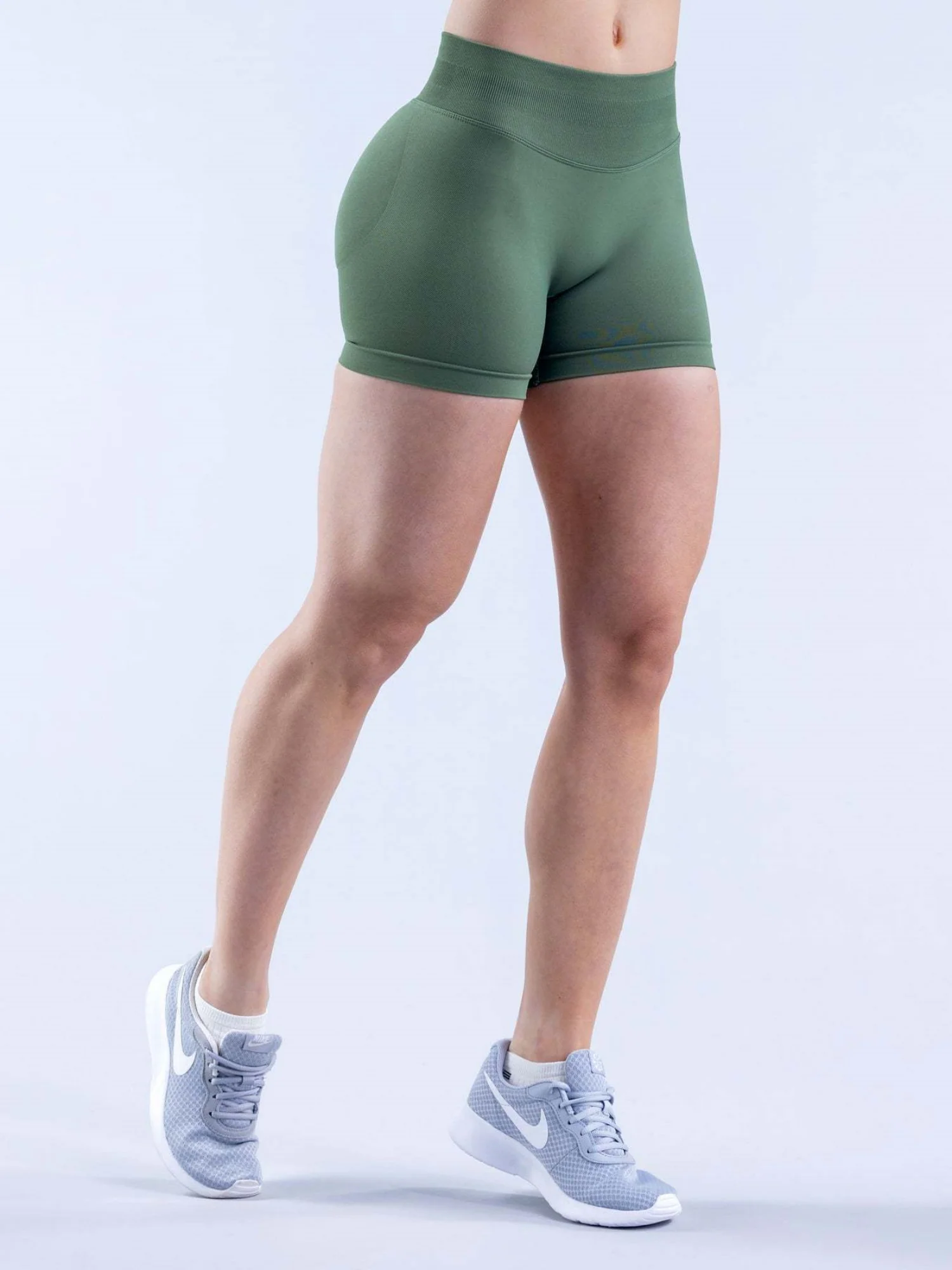 Seamless High-waisted Hip Lift Exercise Yoga Shorts - Image 16