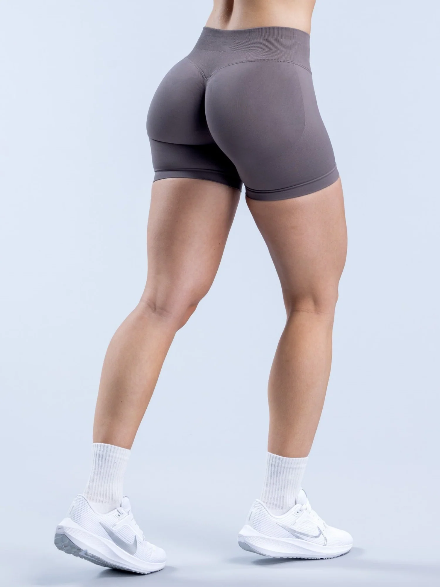 Seamless High-waisted Hip Lift Exercise Yoga Shorts - Image 20