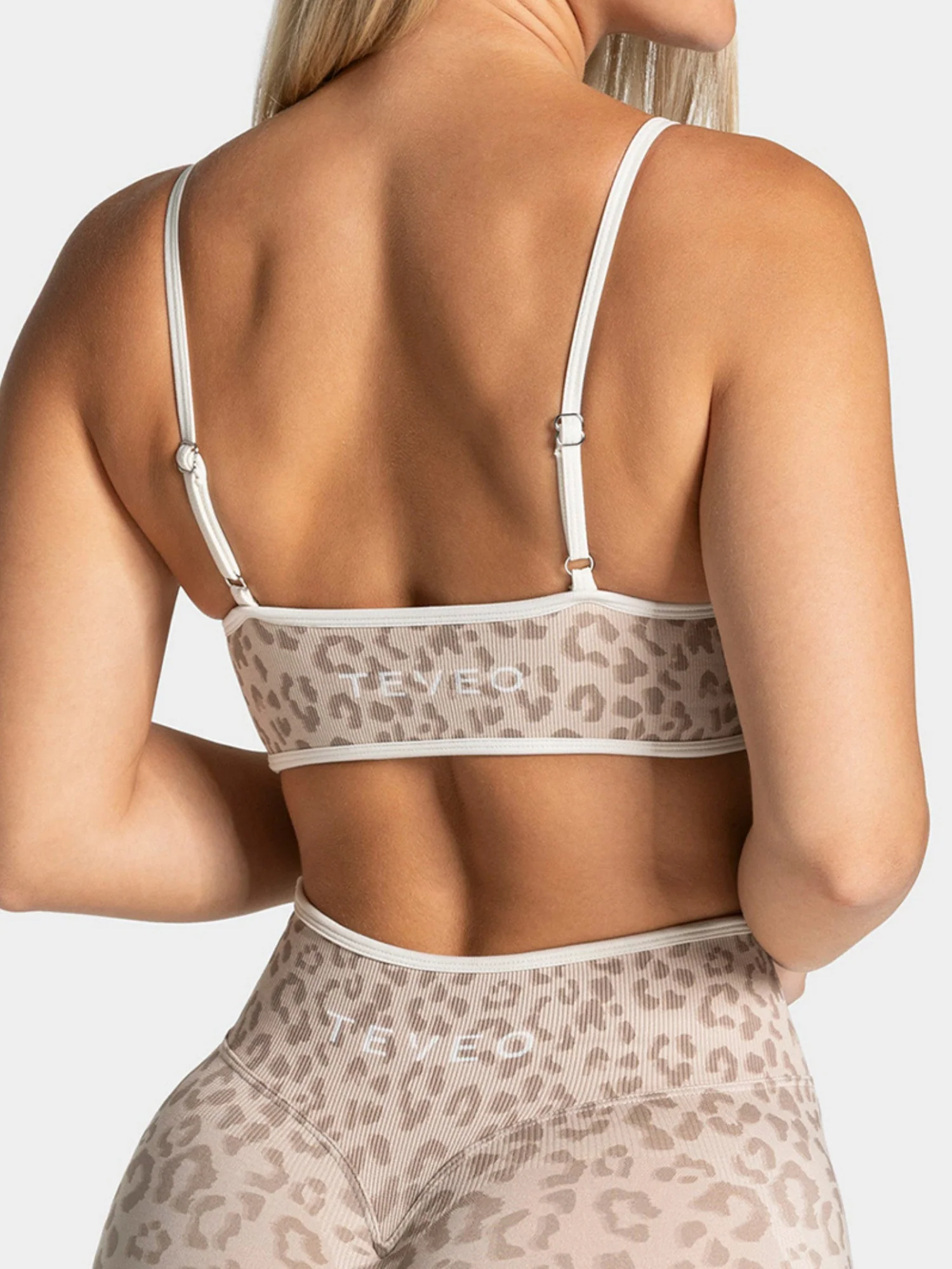 Leopard Print Contrasting Edging Yoga Bra Shockproof Slings Sports Vest - Image 2