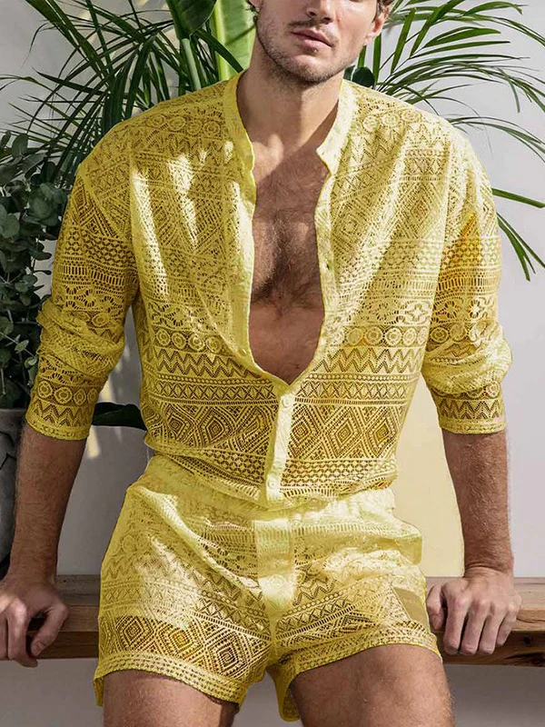 Hollow Out Vacation 2-piece Sets Set - Image 11