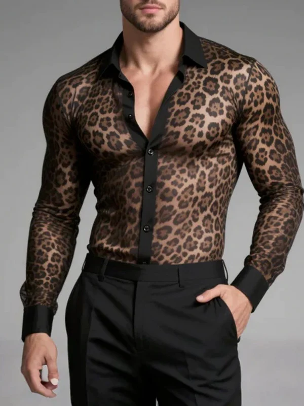 Breathable Perspective Printed Sexy Shirts - Image 2