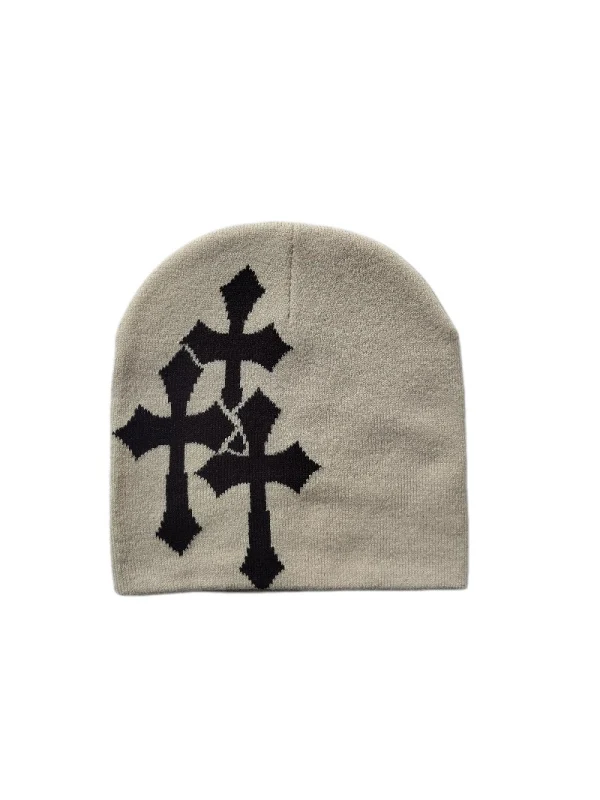 Cross Jacquard Hip Hop Windproof Beanies - Image 6