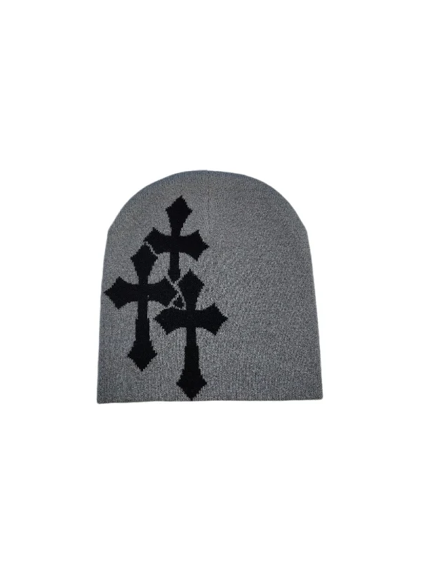 Cross Jacquard Hip Hop Windproof Beanies - Image 7