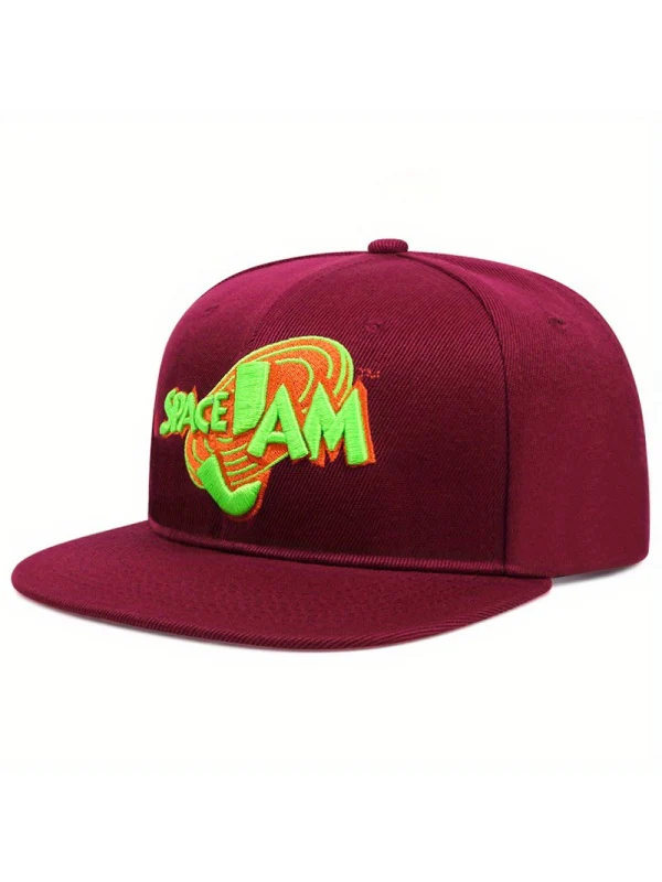Hip Hop Embroidery Letter Street Dance Flat-brimmed Hat Baseball Caps - Image 5