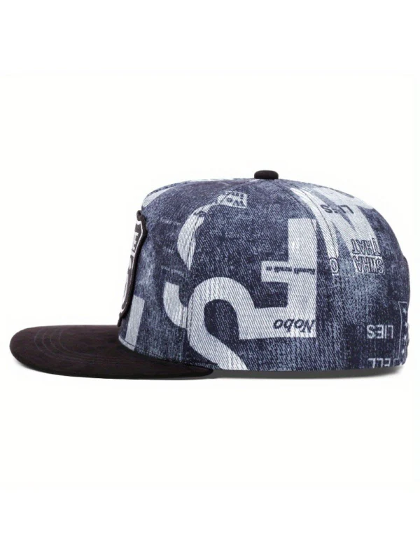 Embroidery Number Hip Hop Shade Flat-brimmed Hat Baseball Caps - Image 5