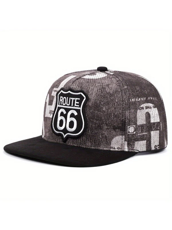 Embroidery Number Hip Hop Shade Flat-brimmed Hat Baseball Caps - Image 7