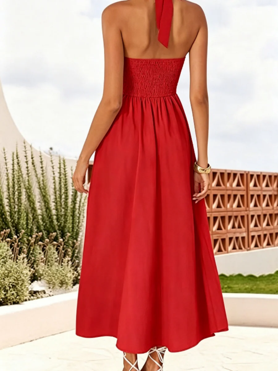 Camisoles Halter Backless Temperament Maxi Dresses - Image 10